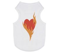 'Heart on Fire a Symbol of Passion' Pet Dog/Cat T-Shirt (PT00120417)