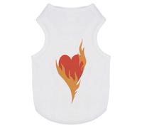 'Heart on Fire a Symbol of Passion' Pet Dog/Cat T-Shirt (PT00120419)