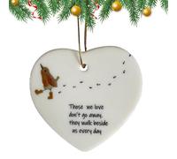 Heart Ornament - I You Lived Next Door Ornament | Ceramic Heart Ornament Sign for Table Decorations, School Bags, Backpacks