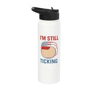 Heart Pacemaker Im Still Ticking Fun Mens Surgery Patient Stainless Steel Insulated Water Bottle