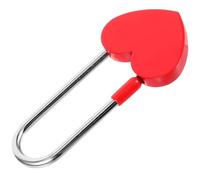 Heart Padlock Decorative Zinc Alloy Heart Shaped Padlock Red
