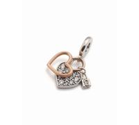 Heart Padlock Double Dangle Charm - female - Pandora - Jewellery - Multicolor - ONE SIZE - Accessories ONE SIZE