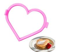 Heart Pancake Mould - Heart Pancake Ring Mould | A di a di Pancake Tool | Silicone Non-Stick Plate Cake Mould | The Shapers Pr