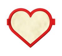 Heart Pancake Ring, Silicone Heart Ring - Pancake Cooker Ring, Non-Stick Silicone Egg Ship Mould Let Your Children Love Breakfast for Valentine's Day