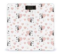 Heart Panda Digital Scales for Body Weight - Bright LCD Display Digital Weight Scales Bathroom with Automatic Power On/Off - Sturdy Tempered Glass Surface