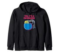 Heart Patient Yes Its A Pacemaker Fun Mens Get Well Zip Hoodie