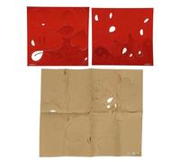 Heart Pattern Garage Sticker, Self Adhesive 3D Valentine Day Heart Sticker for Window, Red PVC Wall Decal with Position Paper for Romantic Home Decor