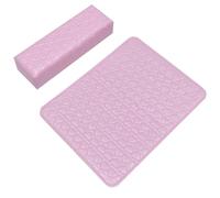 Heart Pattern Nail Salon Cushion Wrist Pad for Manicure Support | PU Leather and Sponge, Salon Use, Pink Finish, Easy to Clean, Supports Wrist and Steady Hands