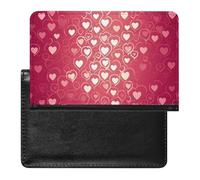 Heart Pattern Passport Cover Protector Rfid Blocking Passport Holder Id Card Holder Secure Travel Wallet Organizer for Passport Tickets Credit Cards, style, One Size