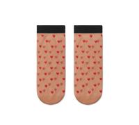 Heart Pattern Socks for Women Conte Elegant Fantasy Beige 36/39