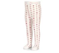 Sterntaler Girls' Strumpfhose Herzen Pantyhose, Ecru, 6 Years