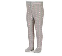 Heart-patterned tights for girls Sterntaler Gris 5/6 ans