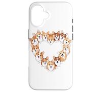 Heart Pembroke Welsh Corgi Corgis Case for iPhone 16