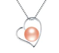 Heart Pendant Jewelry 100% Genuine Natural Freshwater Pearl Pendant For Women