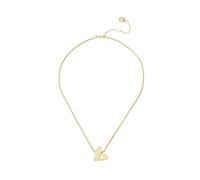 Heart Pendant Necklace Steve Madden Metallic Gold One Size