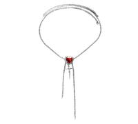 Heart Pendant Waist Chain Night Club Party Body Chain Extended Chain Shining Body Jewelry for Women Girls, 銀