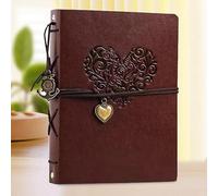 Heart Photo Album Scrapbook with 4x6 120 Pockets & 30 Pages Black Thick Kraft Blank Paper, Textured Leather Cover for Family, Baby, Wedding, Anniversary