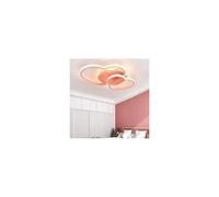 (Heart pink, 50cm) Princess Heart Cloud LED Modern Ceiling Lights Surface Dimmable Children Girl Bedroom Living Room Decor Chandelier Fairy Lamp