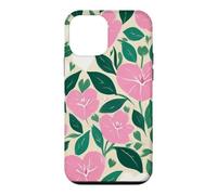 Heart Pink Flowers Floral Sage Green Leaves Leaf Case for iPhone 12 mini