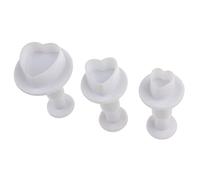 Heart Plunger Shaped Fondant Cutter Cake Decorative Cookie Tool for Sugarcraft Cookie Cutter Beads