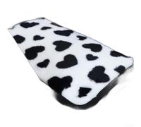 Heart Plush Car Armrest Pad 32x19cm Rabbit Pattern Warm Comfortable | Plush material for comfort and warmth Wide fit for most center console armrests Adds cute style with rabbit pattern