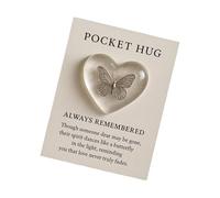 Heart Pocket Hug With Greeting Cards Tokens Distance Social Present During Lockdowns For Colleague Family Pocket Tokens