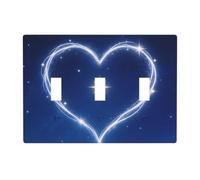 Heart Polaris 3 Gang Switch Plate Cover-Unbreakable Polycarbonate Wall Plate, Heat Resistant Toggle Switch Decor for Home