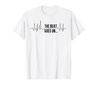 Heart Pulse, EGK and Heartbeat with The Beat Goes On... T-Shirt