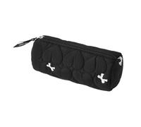Heart Quilted Pencil Case, Soft Puffy Stationery Pouch for Girls
