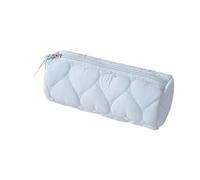 Heart Quilted Pencil Case, Soft Puffy Stationery Pouch for Girls
