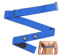 Heart Rate Monitor Chest Band for Polar H10 H9 H7, Adjustable Waterproof Soft Replacement Chest Strap Compatible with Polar Wearlin Garmin Dual Running HRM (Blue Length 25.6"-37.4")