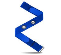 Heart Rate Monitor Chest Replacement Strap, Adjustable HRM Strap, Soft Elastic Chest Mount for Garmin, Polar, Wahoo, Powerlabs, Uptivo, HRM Transmitters, Compatible with 45mm Equipment (blue)