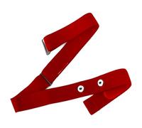 Heart Rate Monitor Chest Replacement Strap, HR Sensor Belt Compatible with Equipment Wahoo Garmin Polar, Elastic Sport Adjustable Soft Chest Mount Straps Bands for Run Cycling 1.77" (Red)