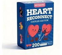 Heart Reconnect Couples Edition Card Game - 200 Conversation Starter Questions (100 Thoughtful & 100 Playful) for Couples, Date Night, Relationships, Fun & Meaningful Connection valentines