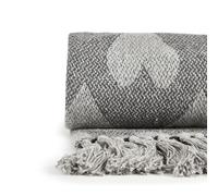 Heart - Recycled Cotton Throw With Heart Design In Grey (70" x 100") - TJ Hughes