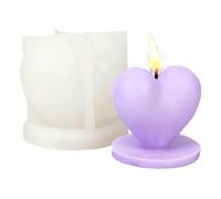 Heart Resin Mold | Heart Shaped Silicone Wedding Candle Mold,Soap Making Supplies for Icing, Mousse, Pastries, Fudge, Desserts, Jellies, Puddings
