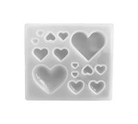 Heart Resin Mold Keychain Silicone Shaped Earring Pendant for Jewelry Casting Large for Necklace Molds Silicone Keychain Shaker Large with Stand