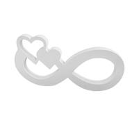 Heart Resin Mould - 20×10cm Infinity Heart Symbol | 3D Hearts Resin Moulds Ornament - Modern Simple Hearts Sculpture, Multifunctional HeartShaped Table Sculptures For Women, Weddings