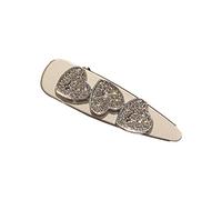 Heart Rhinestone Hair Clip for Women: Sparkling Crystal Hair Barrettes with Non-Slip Grip, Elegant Side Hairpins for Everyday Wear, Party, Wedding - Ideal Hair Accessories for Women, Teens,