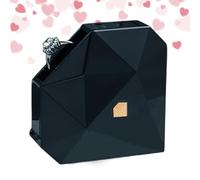 Heart Ring Organiser - Elegant Jewellery Box, Wedding Proposal Keepsake | Heart-shaped Ring Jewellery Storage Box with Pop-Up Device, Ring Protector, Jewellery Boxes for Women, Travel Ring Organiser