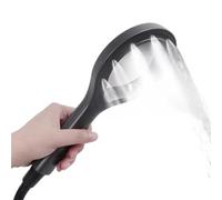 Heart Ring Spray Booster Shower Head High Pressure Water Saving Shower Nozzle Home Sturdy Shower Head Bathroom Supplies(Silver)