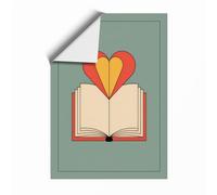 Heart Rising Modern Unframed Wall Art Print A4 (29.7×21cm), Wall Decor for Living Room, Bedroom, Office & Home, Art Gift