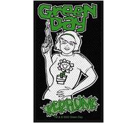 Heart Rock Green Day Kerplunk Standard Patch (One Size) (Black/White/Green)