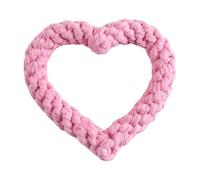 Heart Rope Dog Toy Anti-Bite Safe Woven Tug Rope