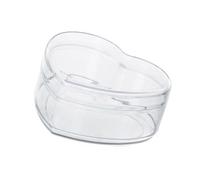 Heart/Round Acrylic Containers, Clear Acrylic Box Organisers with Lid, Heart/Round Storage Boxes for Candy Pills, Nails, Beads, Decorative Storage Boxes with Lid