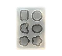 Heart Round Silicone Resin Filler Crystal Epoxy Resin Mold Filling Accessories Jewelry Casting Heart Shaped Silicone Mold