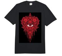 Heart Sacred Eye Beyond Pyramid Divine Watcher Ornate Truth Comfort Colors Adult Heavyweight T-Shirt