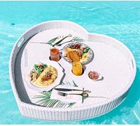 Heart-Sd Floating Serving Tray for Pool Parties - Ideal Drink & Food Float for Adults - Perfect for Spas Baths Sandbars & Brunch - Must-Have Pool Accessory