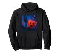 Heart Selfie T-Rex Dinosaur Chase Funny Humor Pullover Hoodie