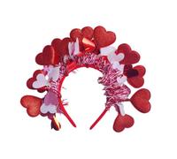Heart Sequins Headband Handmade Valentine Day Hairband Women Hair Accessory For Parties Festival Parties Decoration